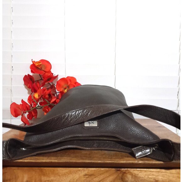 Y2k The Original The Sak Brown Pebble Leather Boho Bucket Bag - Picture 8 of 10